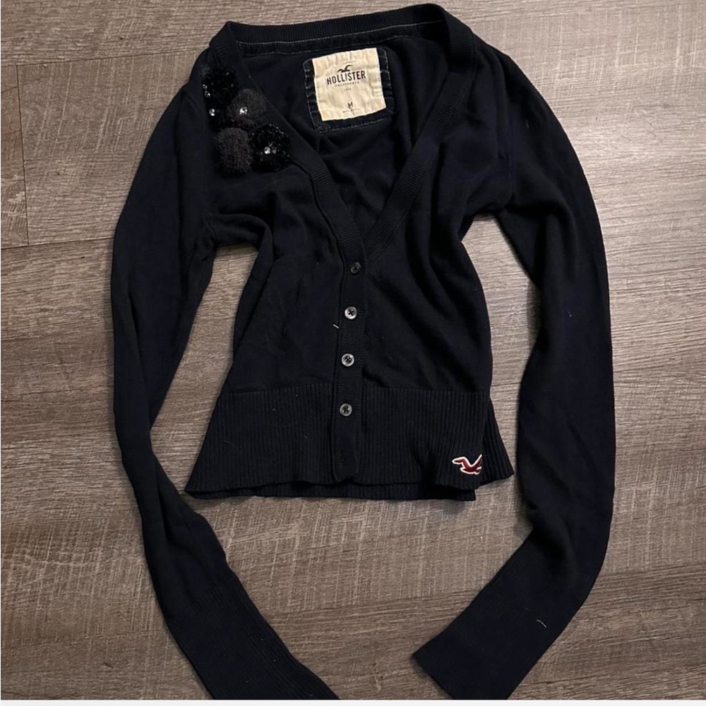 Hollister Women's Navy Cardigan Sweater